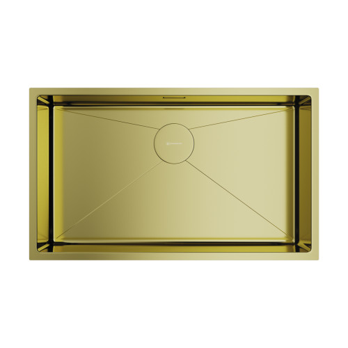 Omoikiri Taki 74-U/IF-LG нерж.сталь/светлое золото