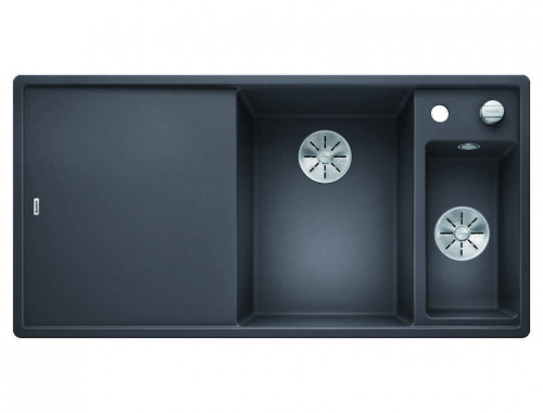 Blanco Axia III 6 S доска стекло чаша справа (темная скала)