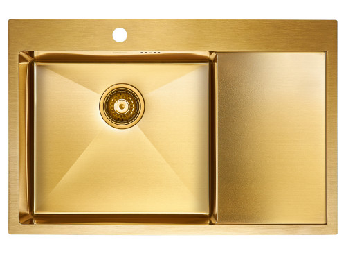 Paulmark Мойка нерж. сталь ATLAN L, PM217851-BGL, брашированное золото, левая, 780х510мм Paulmark Мойка нерж. сталь ATLAN L, PM217851-BGL, брашированное золото, левая, 780х510мм