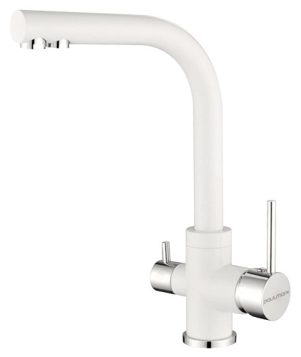 Paulmark Смеситель для кухни ESSEN, белый матовый, 213011-431
