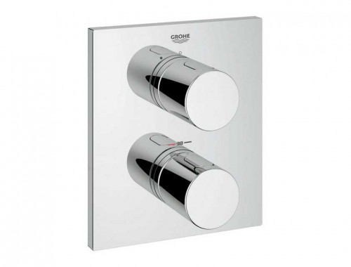 Grohe Grohtherm 3000 Cosmopolitan прямоугольная внешняя часть термостатического смесителя для душа Grohe Grohtherm 3000 Cosmopolitan прямоугольная внешняя часть термостатического смесителя для душа