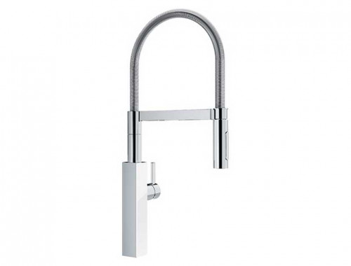 Franke Crystal (хром/белый, выдвижной шланг)