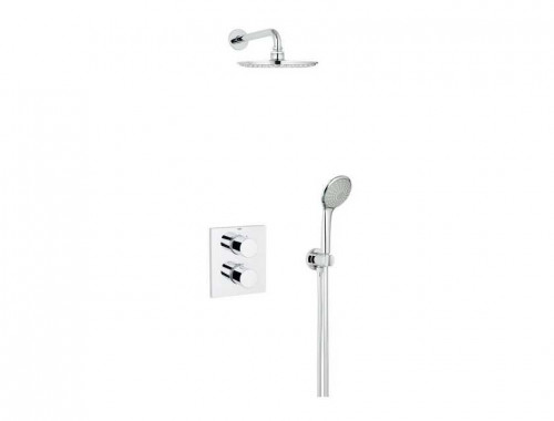 Grohe Grohtherm 3000 Cosmopolitan Perfect с душевым гарнитуром и верхним душем Rainshower 210