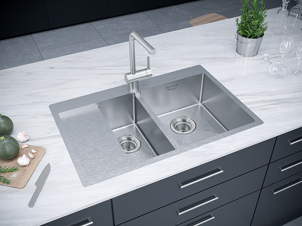 Paulmark Мойка нерж. сталь AISI304 UNION, PM537851-BSR, брашированная нерж. сталь, правая, 780х510мм Paulmark Мойка нерж. сталь AISI304 UNION, PM537851-BSR, брашированная нерж. сталь, правая, 780х510мм