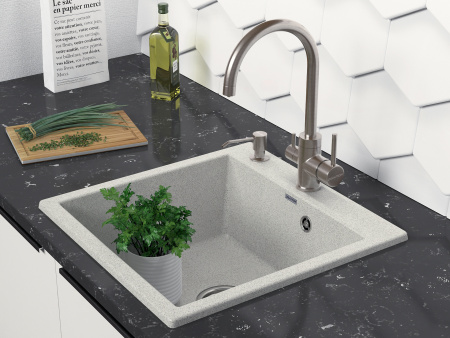 Paulmark Смеситель для кухни ESSEN, никель, 213211-NI