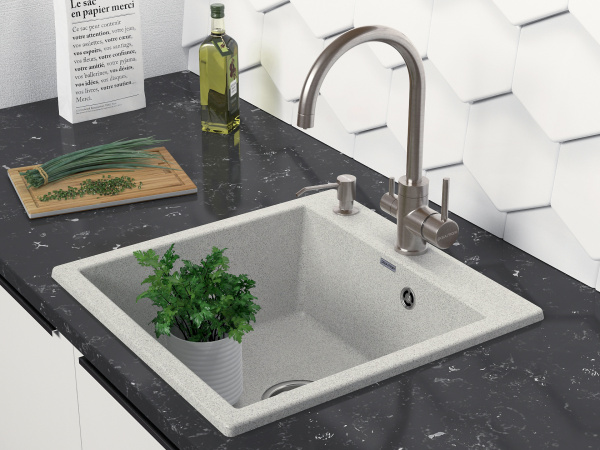 Paulmark Смеситель для кухни ESSEN, никель, 213211-NI