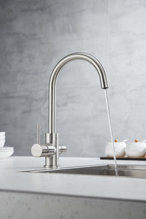 Paulmark Смеситель для кухни ESSEN, никель, 213211-NI