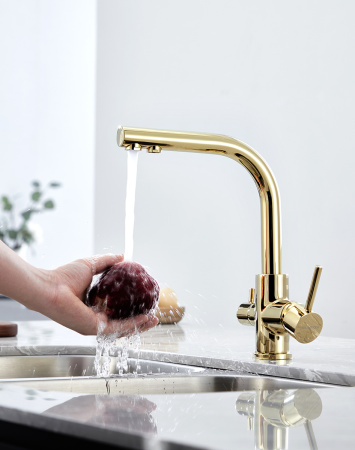 Paulmark Смеситель для кухни ESSEN, золото, 213011-G