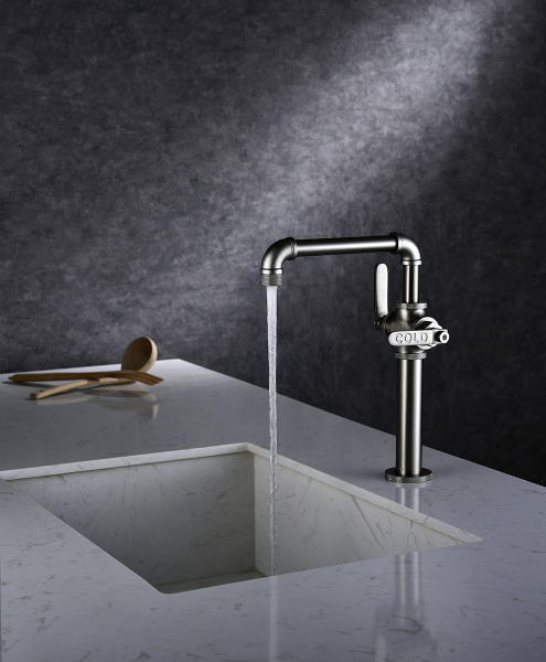 Paulmark Смеситель для кухни LOFT, Lo226006-NI, темный никель