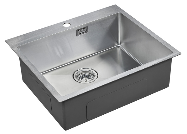 Paulmark Мойка нерж. сталь AISI304 ISAR, PM805951-BS, брашированная нерж. сталь, 590х510мм