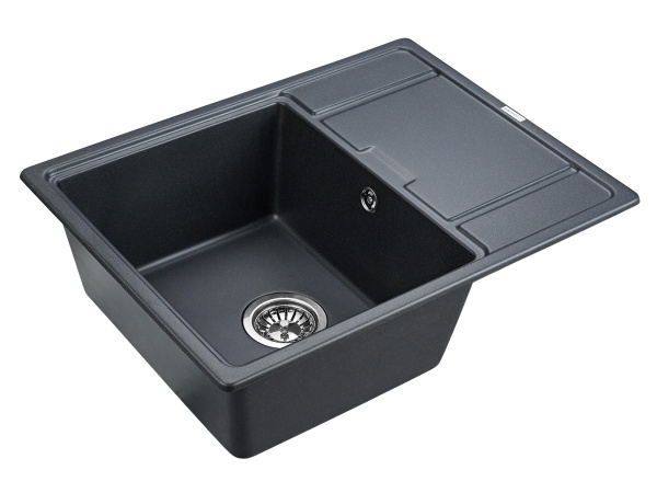 Paulmark Мойка кварцевая WEIMAR, PM216550-BLM, черный металлик, 650х500 мм Paulmark Мойка кварцевая WEIMAR, PM216550-BLM, черный металлик, 650х500 мм