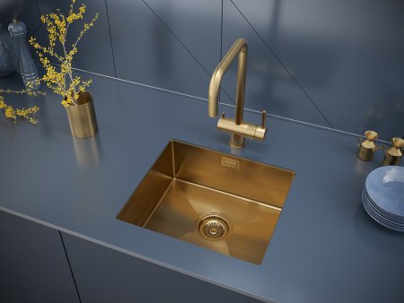 Paulmark Смеситель для кухни Wetter, брашированное золото, We213030-BG