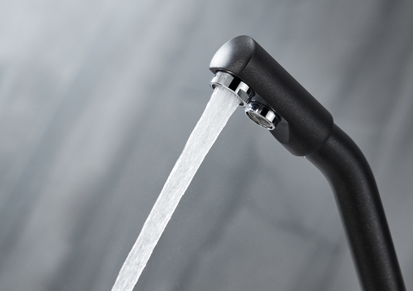 Paulmark Смеситель для кухни HESSEN, на две воды,черный металлик, He213017-418