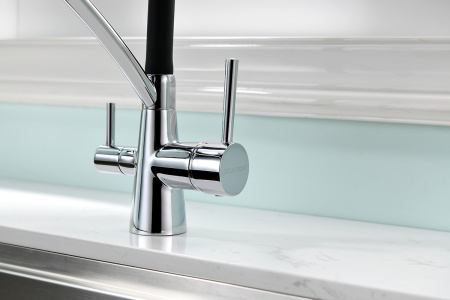 Paulmark Смеситель для кухни SIEGEN, хром/,белый, 213111-CR