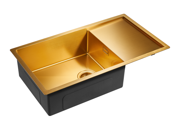 Paulmark Мойка нерж. сталь AISI304 PLATTE, PM807844-BG, брашированное золото, 780х440мм Paulmark Мойка нерж. сталь AISI304 PLATTE, PM807844-BG, брашированное золото, 780х440мм