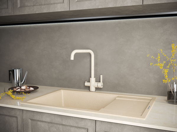 Paulmark Смеситель для кухни LOGAS, Lo213021-302,Песок