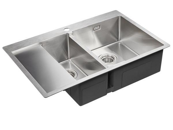 Paulmark Мойка нерж. сталь AISI304 UNION, PM537851-BSR, брашированная нерж. сталь, правая, 780х510мм Paulmark Мойка нерж. сталь AISI304 UNION, PM537851-BSR, брашированная нерж. сталь, правая, 780х510мм