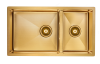 Paulmark Мойка нерж. сталь AISI304 OSSER, PM527844-BG, брашированное золото, 780х440мм