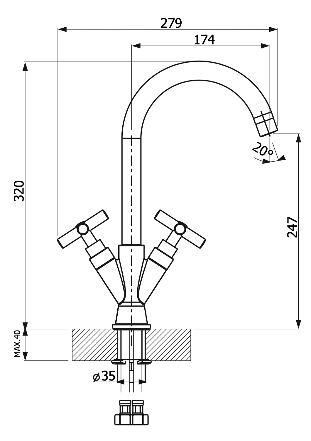 Смеситель ИТА AV