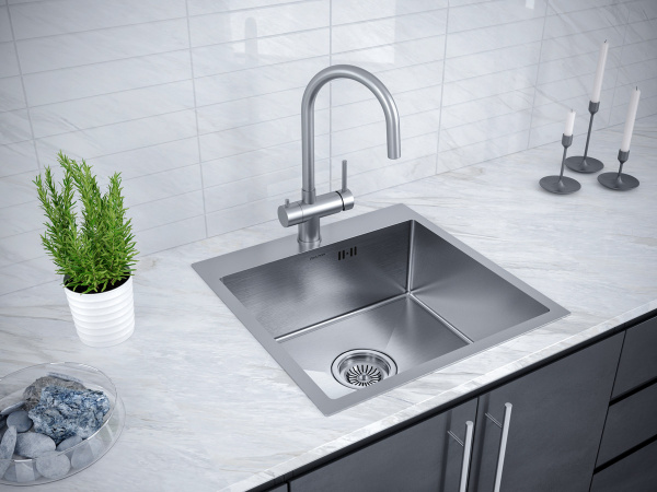 Paulmark Мойка нерж. сталь BRIM, PM215951-BS, брашированная нерж. сталь, 590х510мм Paulmark Мойка нерж. сталь BRIM, PM215951-BS, брашированная нерж. сталь, 590х510мм