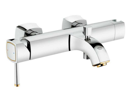 Grohe Grandera настенный монтаж, для ванны с душем (золото)