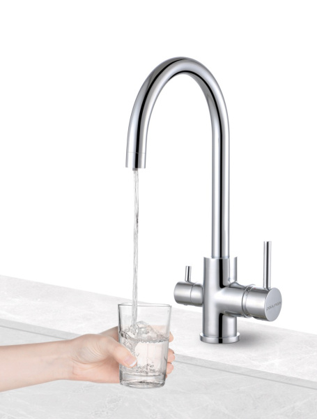 Paulmark Смеситель для кухни ESSEN, белый матовый, 213211-431