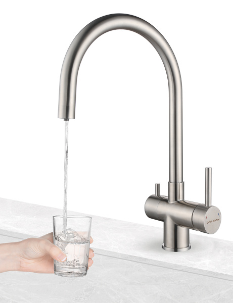 Paulmark Смеситель для кухни Heller, брашированная сталь, He213218-SS