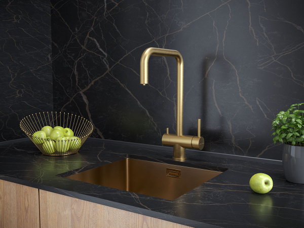Paulmark Смеситель для кухни Wetter, брашированное золото, We213030-BG