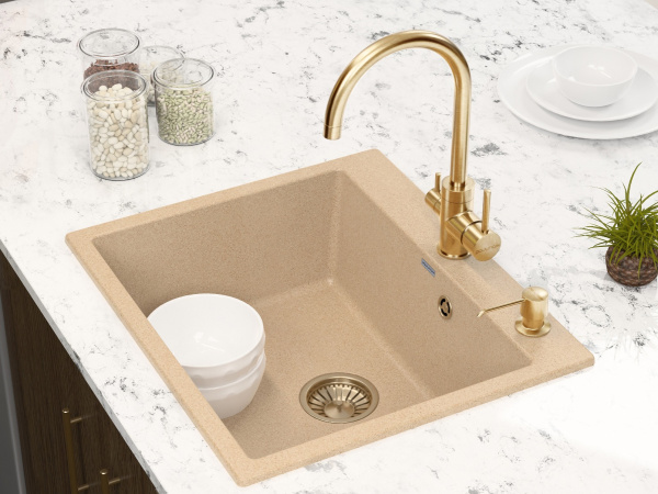 Paulmark Смеситель для кухни ESSEN, золото, 213211-G