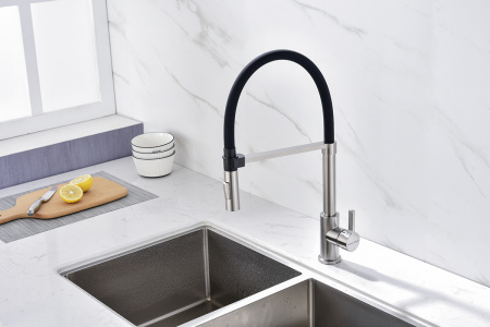 Paulmark Смеситель для кухни Halt, никель, Ha214021-Ni