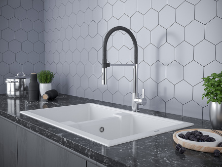 Paulmark Смеситель для кухни Halt, хром, Ha214021-CR