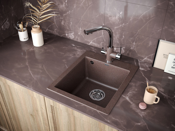 Paulmark Смеситель для кухни ESSEN, кофе-хром, 213011-COCR