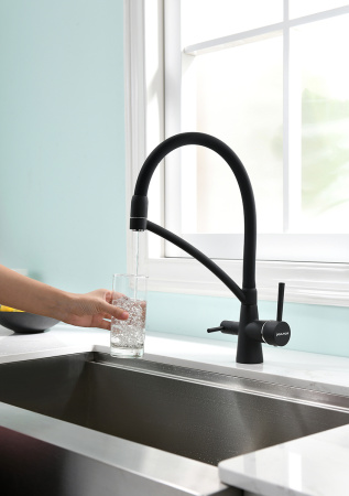 Paulmark Смеситель для кухни SIEGEN, антрацит полностью, 213111-401TB