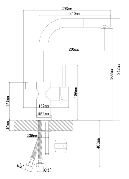 Смеситель КРИСТАЛЛ FL