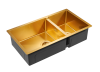 Paulmark Мойка нерж. сталь AISI304 OSSER, PM527844-BG, брашированное золото, 780х440мм