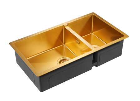 Paulmark Мойка нерж. сталь AISI304 OSSER, PM527844-BG, брашированное золото, 780х440мм