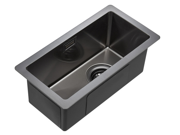 Paulmark Мойка нерж. сталь AISI304 KLEIN, PM202344-GM, вороненая сталь, 230х440мм