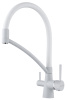 Paulmark Смеситель для кухни SIEGEN, белый полностью, 213111-431TW