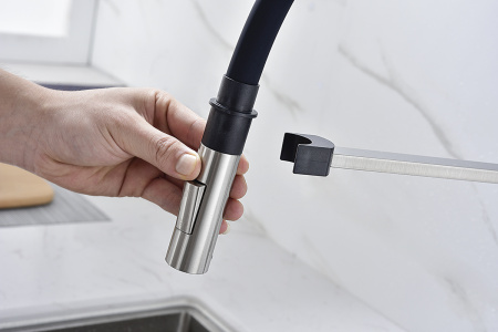 Paulmark Смеситель для кухни Halt, никель, Ha214021-Ni