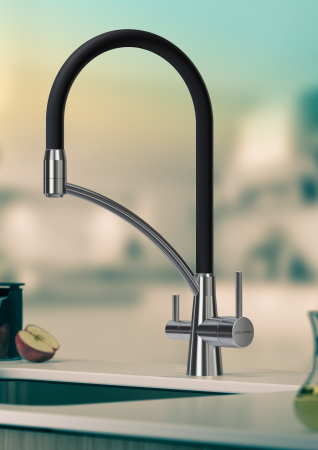 Paulmark Смеситель для кухни SIEGEN, хром/,белый, 213111-CR