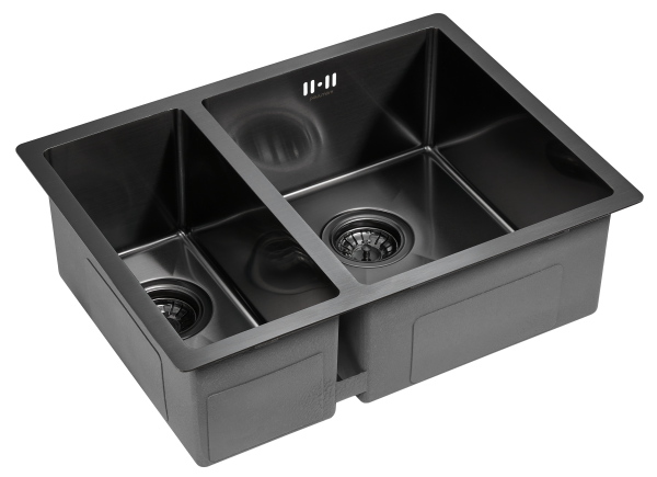 Paulmark Мойка нерж. сталь ZUSAT, PM225944-GMR, вороненая сталь, правая, PVD, 590х440мм Paulmark Мойка нерж. сталь ZUSAT, PM225944-GMR, вороненая сталь, правая, PVD, 590х440мм