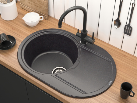 Paulmark Смеситель для кухни ESSEN, антрацит, 213211-401