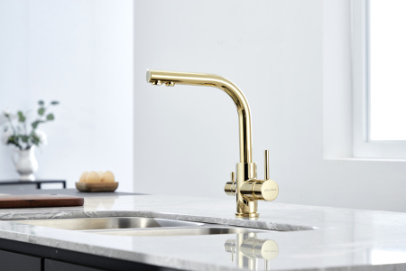 Paulmark Смеситель для кухни ESSEN, золото, 213011-G