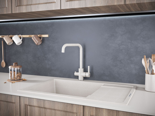 Paulmark Смеситель для кухни LOGAS, Lo213021-328, Бежевый