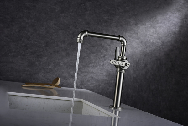 Paulmark Смеситель для кухни LOFT, Lo226006-NI, темный никель