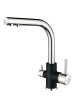 Paulmark Смеситель для кухни ESSEN, черный-хром, 213011-BLCR