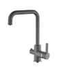 Paulmark Смеситель для кухни LOGAS, Lo213021-402, Серый металлик