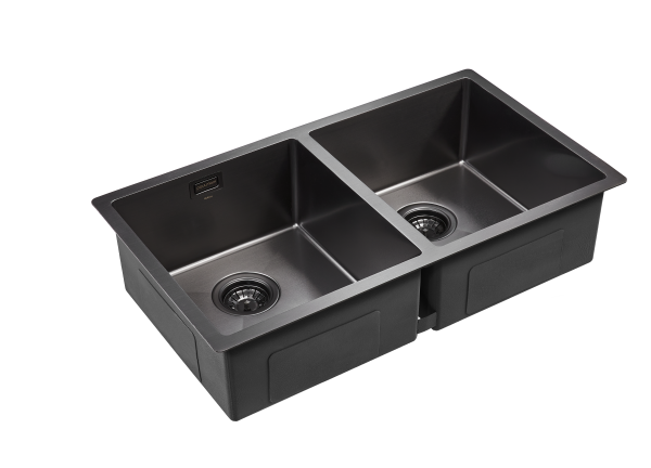 Paulmark Мойка нерж. сталь AISI304 DOPPLET, PM507844-GM, вороненая сталь, 780х440мм Paulmark Мойка нерж. сталь AISI304 DOPPLET, PM507844-GM, вороненая сталь, 780х440мм