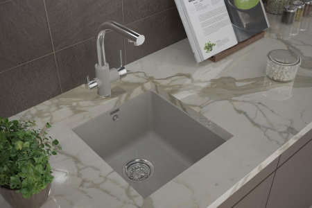 Paulmark Смеситель для кухни ESSEN, серый-хром, 213011-GRCR