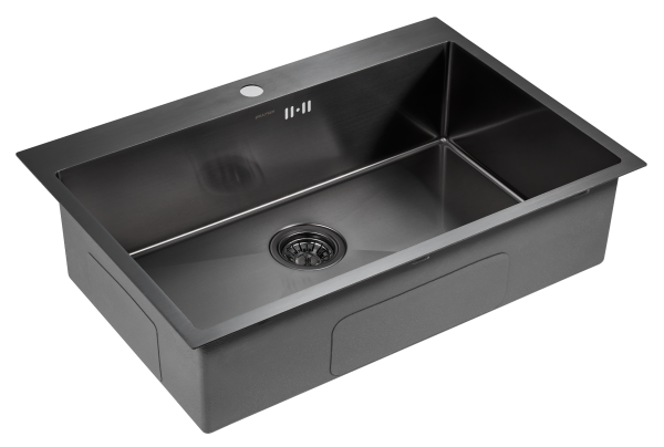 Paulmark Мойка нерж. сталь VAST, PM217551-GM, вороненая сталь, 750х510мм Paulmark Мойка нерж. сталь VAST, PM217551-GM, вороненая сталь, 750х510мм